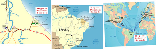 Digital map, Design, Draft, Publish