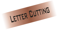 Custom letter cutting