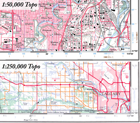 Scanned Federal Topographic Maps 1:50k and 1:250k