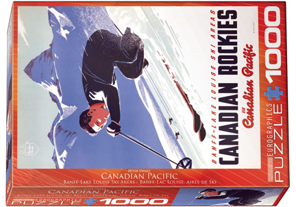 EuroGraphics Banff & Lake Louise Ski Areas by Peter Ewart 1000 Piece Puzzle