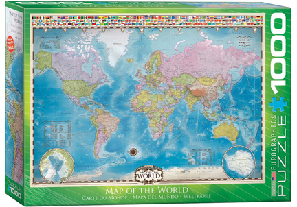 EuroGraphics Map of the World 1000-Piece Puzzle