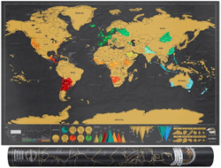 Luckies World Scratch Map Deluxe
